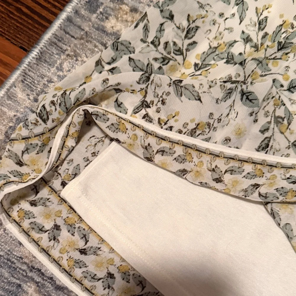 Smocked Waist Floral Skirt